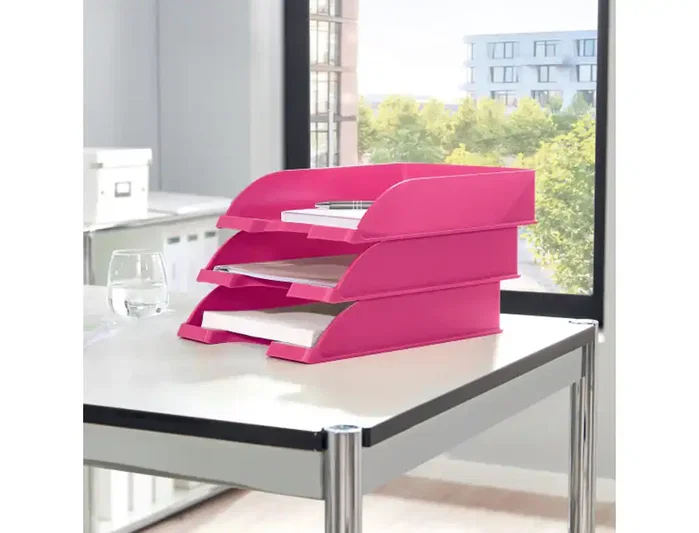 LEITZ Briefablage WOW pink metallic