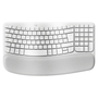 Logitech 920-012404 Wave Keys Teclado Ergonómico Inalámbrico para Mac, Blanco
