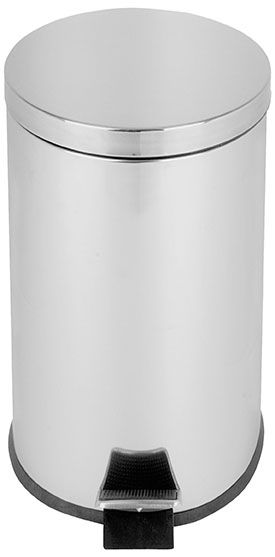 PROBBAX - SO-6020-MSSTL - Papelera de pedal - 29,6 cm de Ø x 44,5 cm de alto - 20 L - Acero brillante
