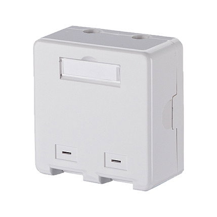 METZ CONNECT Toma Keystone de superficie 2 puertos Blanco 1309150002KE METZ CONNECT Toma Keystone de superficie 2 puertos Blanco 1309150002KE