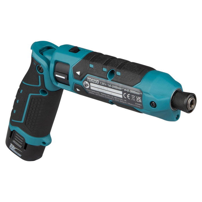 Makita TD023DSE Atornillador de impacto angular con función de plegado, 7.2 V Makita TD023DSE Atornillador de impacto angular con función de plegado, 7.2 V