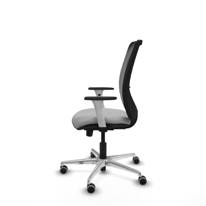 PIQUERAS Y CRESPO Silla de oficina Zulema Gris claro y Negro