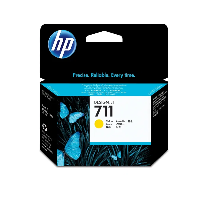 HP Cartucho de tinta DesignJet 711 Amarillo de 29 ml HP Cartucho de tinta DesignJet 711 Amarillo de 29 ml