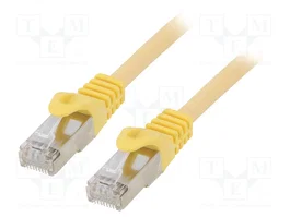 GEMBIRD Patch cord S/FTP Cat 6a RJ45 0,25m amarillo