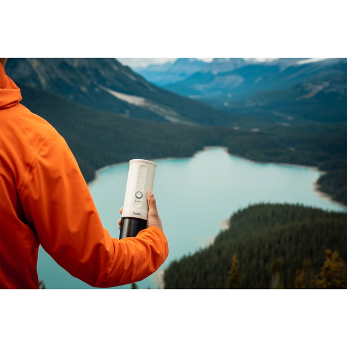 OutIn Nano Cafetera de espresso portátil blanca