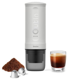 OutIn Nano Cafetera de Espresso Portátil Blanco
