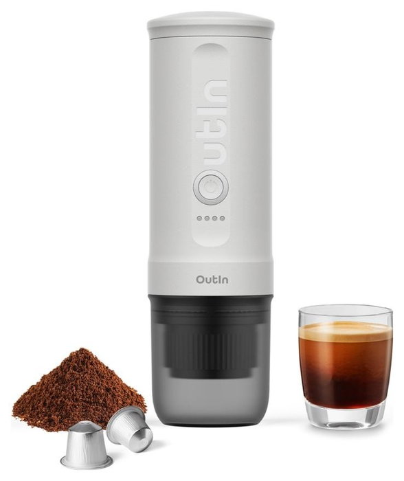 OutIn Nano Cafetera de Espresso Portátil Blanco OutIn Nano Cafetera de Espresso Portátil Blanco