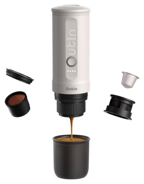 OutIn Nano Cafetera de Espresso Portátil Blanco OutIn Nano Cafetera de Espresso Portátil Blanco