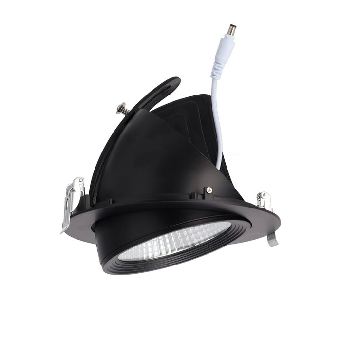 Foco Downlight LED 40W Orientable 4000Lm 4200K Negro UGR17