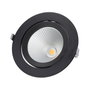 Foco Downlight LED 40W Orientable 4000Lm 4200K Negro UGR17