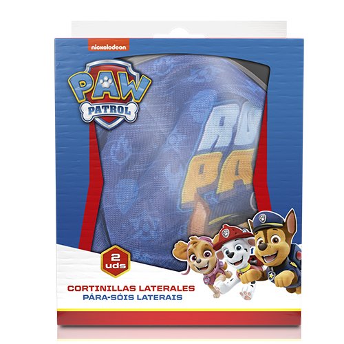 Abc 2 Cortinillas Azul Patrulla New Canina