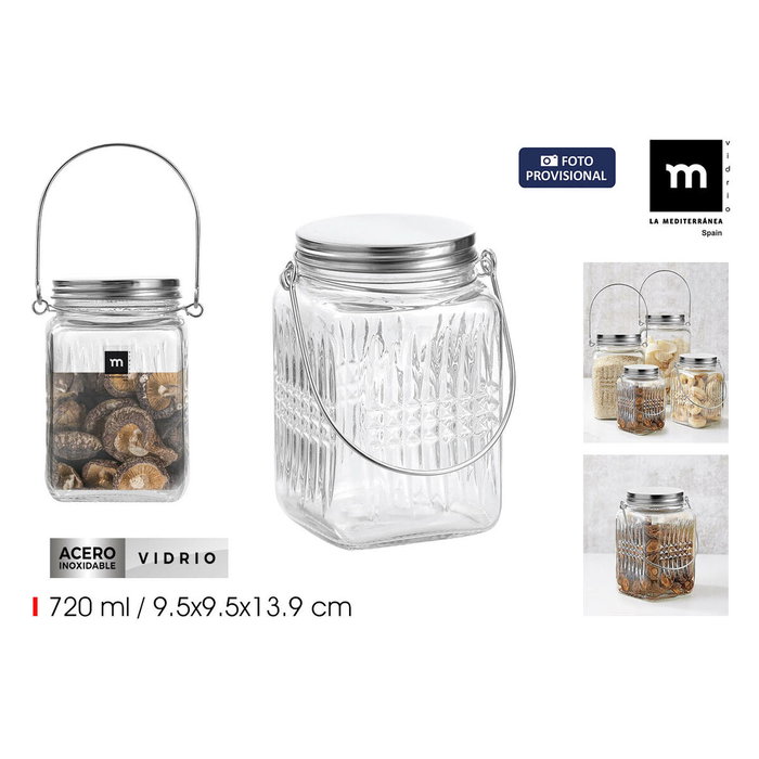 Tarro de Cristal La Mediterránea 0,72 l (24 Unidades)