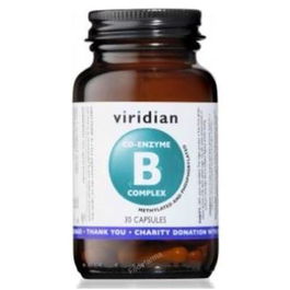 Viridian High Five B Complex Con Ascorbato Mg 30Cap.Veg. Vitaminas B para energía y sistema nervioso