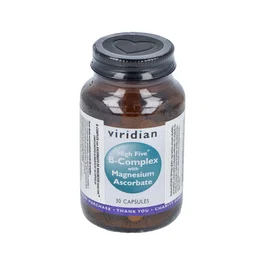 Viridian High Five B Complex Con Ascorbato Mg 30Cap.Veg. Vitaminas B para energía y sistema nervioso