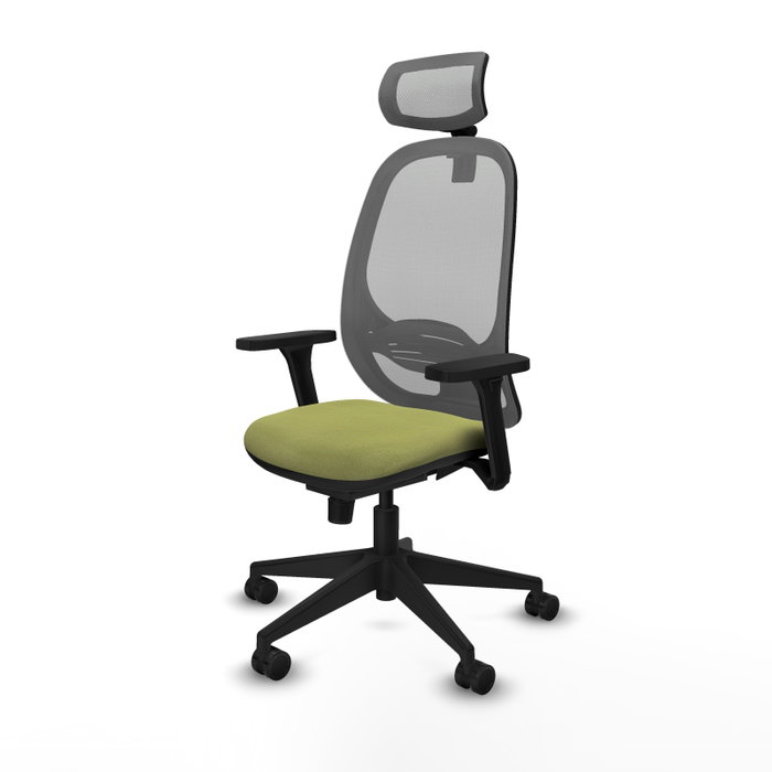 PIQUERAS Y CRESPO Silla de oficina Cilanco con mecanismo Sincro, Verde oliva y Gris PIQUERAS Y CRESPO Silla de oficina Cilanco con mecanismo Sincro, Verde oliva y Gris