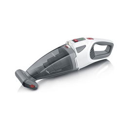 Severin HV 7146 S'Power Wet&Dry Aspirador Inalámbrico con Cepillo Turbo, Batería de Litio 18.5V, 5500 Pa, 30 Min, Gris/Rojo/Blanco