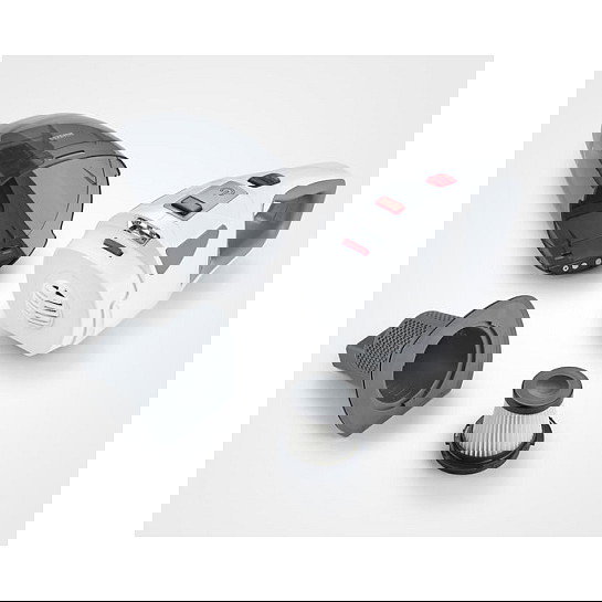 Severin HV 7146 S'Power Wet&Dry Aspirador Inalámbrico con Cepillo Turbo, Batería de Litio 18.5V, 5500 Pa, 30 Min, Gris/Rojo/Blanco