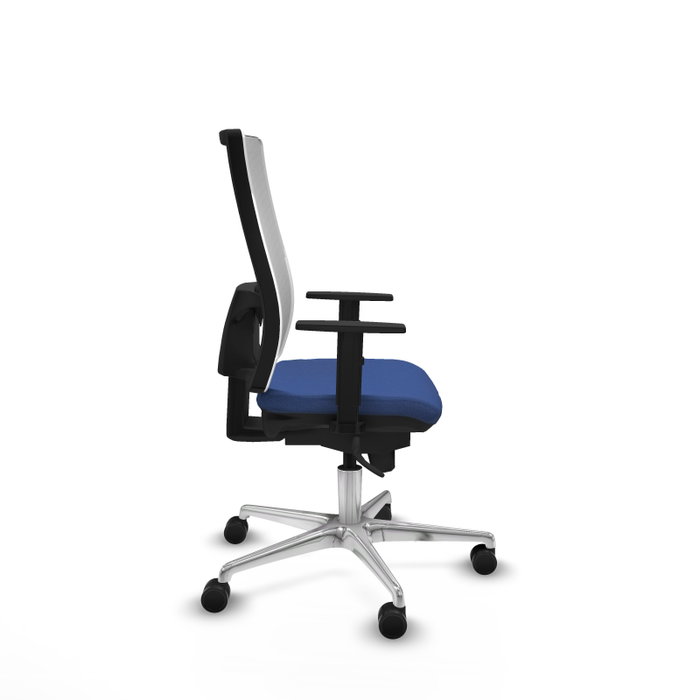 PIQUERAS Y CRESPO Silla de oficina Horna con mecanismo Sincro, Azul marino y Blanco PIQUERAS Y CRESPO Silla de oficina Horna con mecanismo Sincro, Azul marino y Blanco