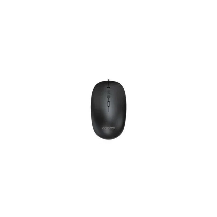 Approx Mouse Óptico APPXM150 Cable 1.35m 1600 DPI Ajustables 4 Botones Negro