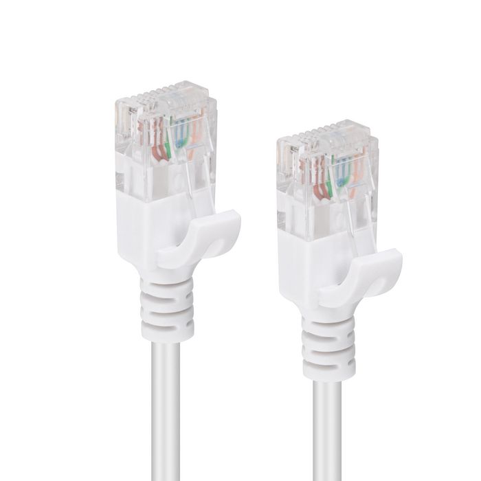 MicroConnect Cable de Red CAT6a U/UTP SLIM 0,25m Blanco
