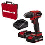 Einhell Power X-Change TE-CD 18/40 Li BL Destornillador eléctrico 18V con 2 baterías de 2,0Ah