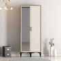 Hanah Home Armario Kumsal RS - Nogal, Crema - 80x47.5x201.4 cm