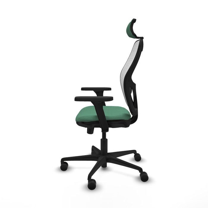 PIQUERAS Y CRESPO Silla de oficina Jorquera Verde esmeralda y Blanco
