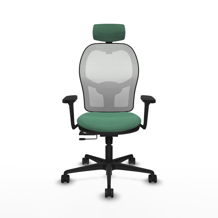 PIQUERAS Y CRESPO Silla de oficina Jorquera Verde esmeralda y Blanco