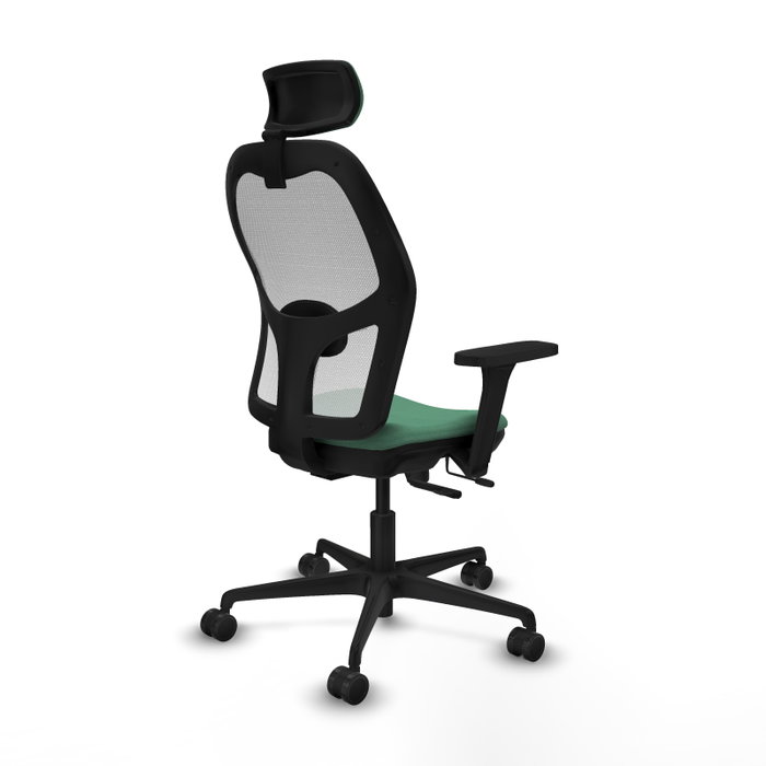 PIQUERAS Y CRESPO Silla de oficina Jorquera Verde esmeralda y Blanco