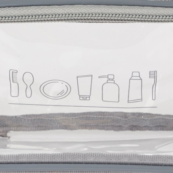 Jet Lag Neceser Transparente PVC Capacidad 4 L Medidas 22x10x18 cm Jet Lag Neceser Transparente PVC Capacidad 4 L Medidas 22x10x18 cm