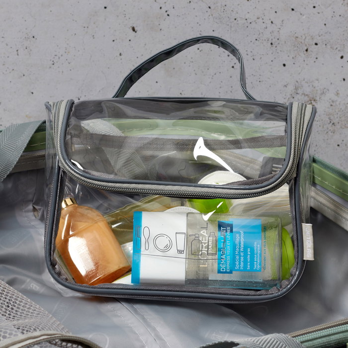 Jet Lag Neceser Transparente PVC Capacidad 4 L Medidas 22x10x18 cm Jet Lag Neceser Transparente PVC Capacidad 4 L Medidas 22x10x18 cm