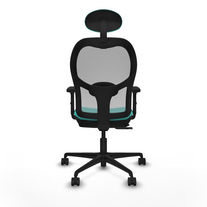 PIQUERAS Y CRESPO Silla de oficina Jorquera Turquesa y Gris PIQUERAS Y CRESPO Silla de oficina Jorquera Turquesa y Gris