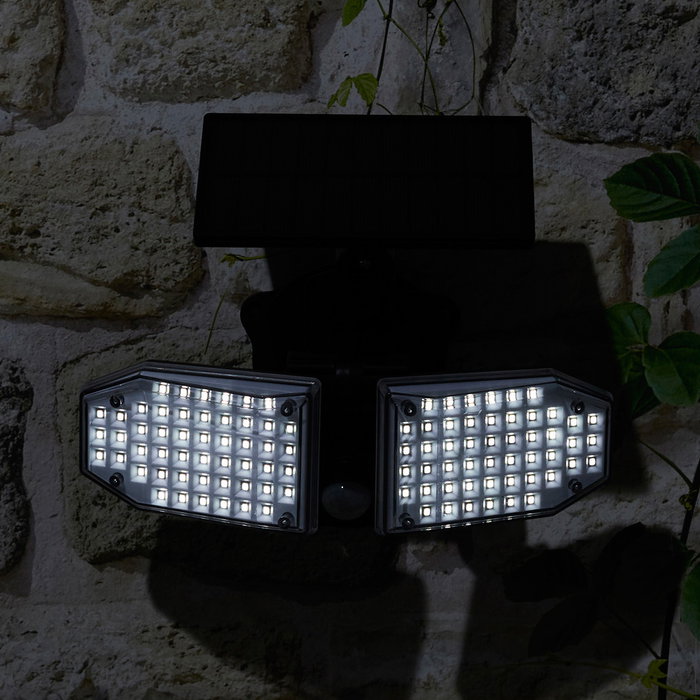 Je cherche une Idee Lámpara Solar 120 LED con Sensor de Movimiento y Luz Nocturna Exterior IP65