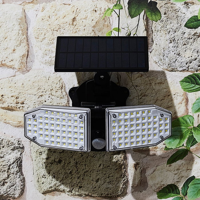 Je cherche une Idee Lámpara Solar 120 LED con Sensor de Movimiento y Luz Nocturna Exterior IP65
