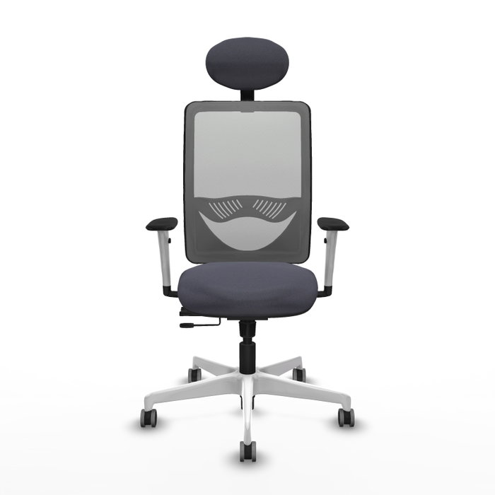 PIQUERAS Y CRESPO Silla de oficina Zulema Gris con mecanismo Sincro/Traslack