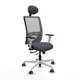 PIQUERAS Y CRESPO Silla de oficina Zulema Gris con mecanismo Sincro/Traslack