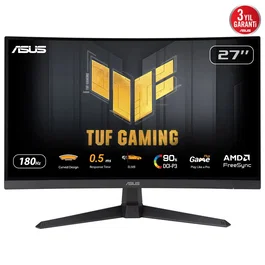 ASUS TUF Gaming VG27WQ3B - Monitor Gaming Curvo 27" QHD (2560x1440) Fast VA 180Hz 1ms, FreeSync, HDR10, Altavoces, Negro