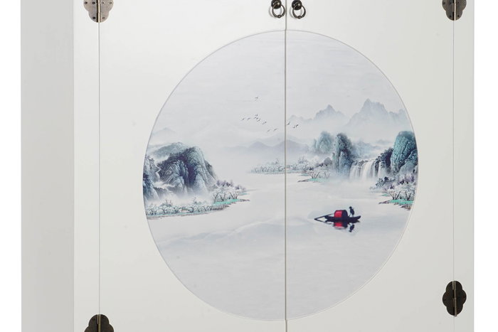 DKD Home Decor Armario Blanco 85.5 x 50.5 x 186.2 cm