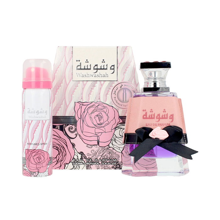 Lattafa Washwasha Set de Fragancia para Mujer con Eau de Parfum de 100 ml y Desodorante de 50 ml