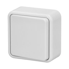 WOLFPACK LINEA PROFESIONAL Interruptor de Superficie Simple Blanco