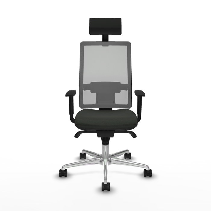 PIQUERAS Y CRESPO Silla de oficina Horna con mecanismo Sincro, Negro y Gris PIQUERAS Y CRESPO Silla de oficina Horna con mecanismo Sincro, Negro y Gris