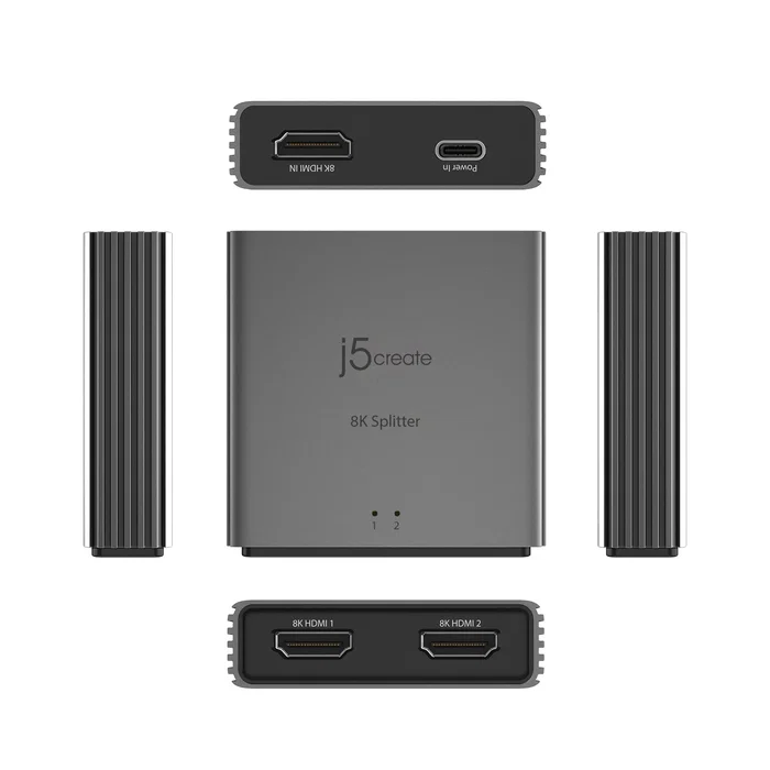 J5create Divisor HDMI 2.1 de 2 vías 8K J5create Divisor HDMI 2.1 de 2 vías 8K