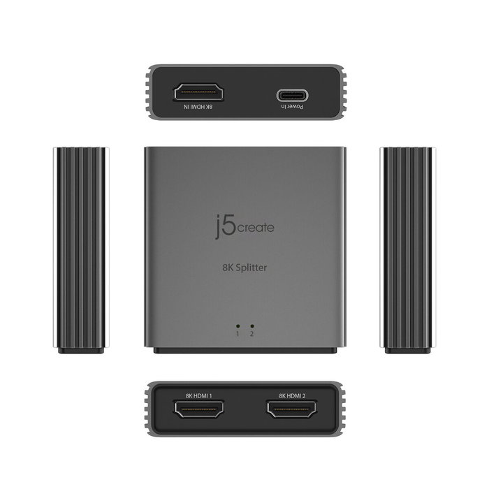 J5create Divisor HDMI 2.1 de 2 vías 8K