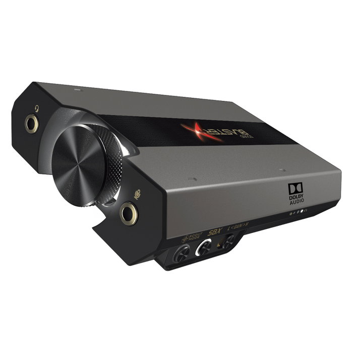 Creative Labs Sound BlasterX G6 Tarjeta de Sonido Externa USB 7.1 Negro y Oro