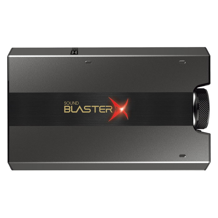 Creative Labs Sound BlasterX G6 Tarjeta de Sonido Externa USB 7.1 Negro y Oro