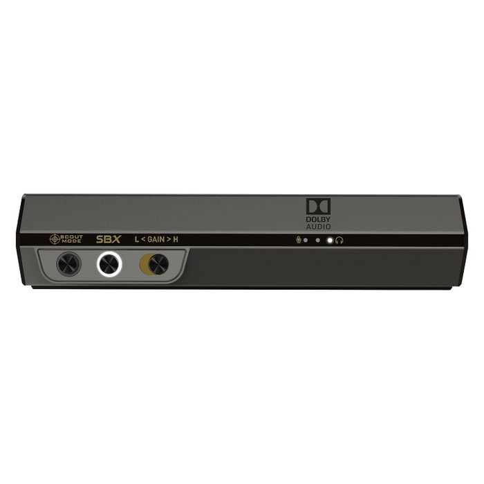 Creative Labs Sound BlasterX G6 Tarjeta de Sonido Externa USB 7.1 Negro y Oro