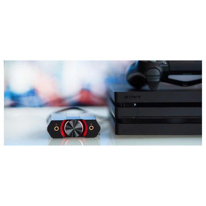 Creative Labs Sound BlasterX G6 Tarjeta de Sonido Externa USB 7.1 Negro y Oro