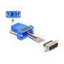 DeLOCK 67085 Kit de montaje D-Sub 15 macho a RJ12 hembra azul