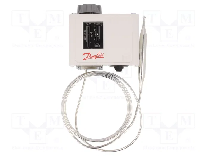 DANFOSS Termostato de tubo capilar SPDT 16A 400VAC DANFOSS Termostato de tubo capilar SPDT 16A 400VAC
