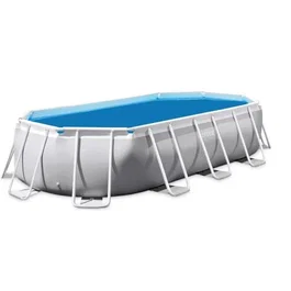 Intex Cobertor de burbujas para piscina ovalada 6,10m x 3,05m